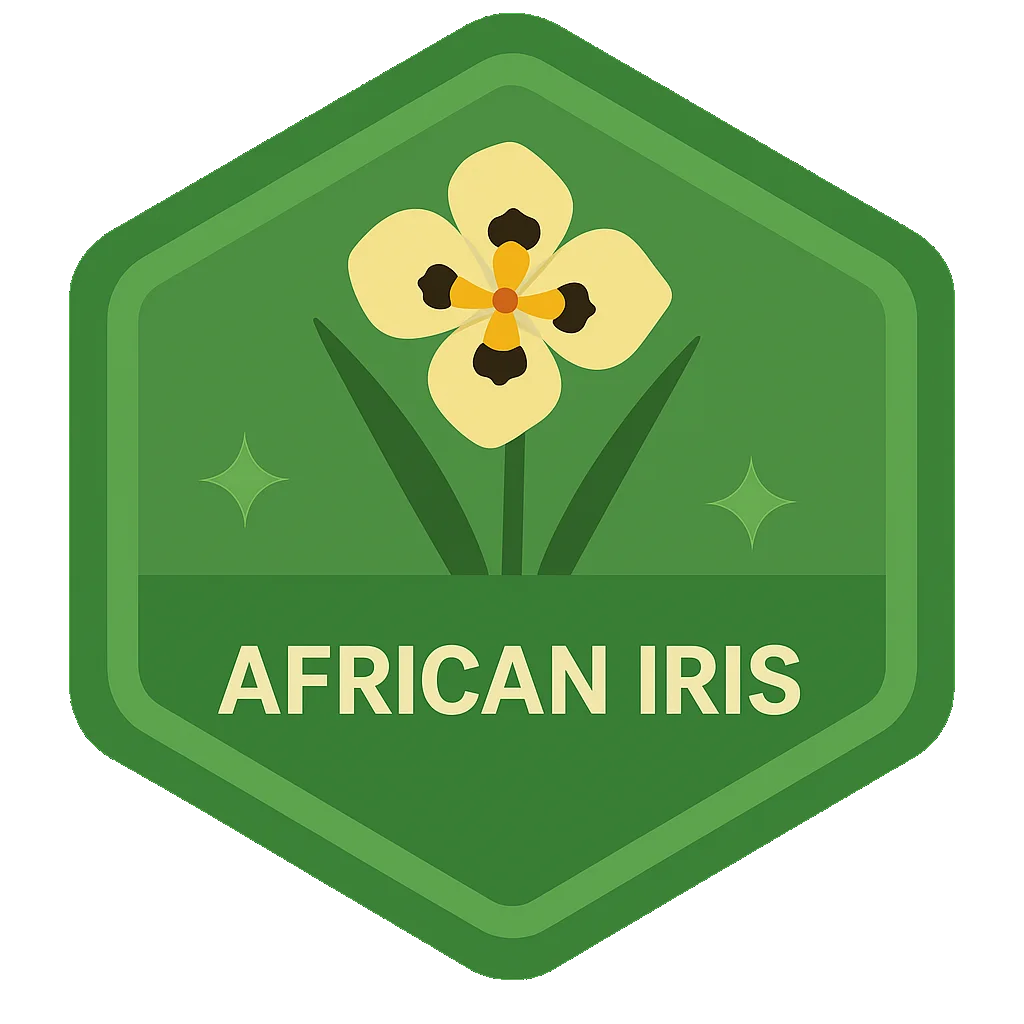 Community badge for African Iris.