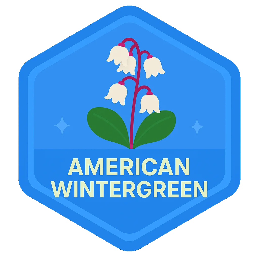 American Wintergreen community badge artwork.