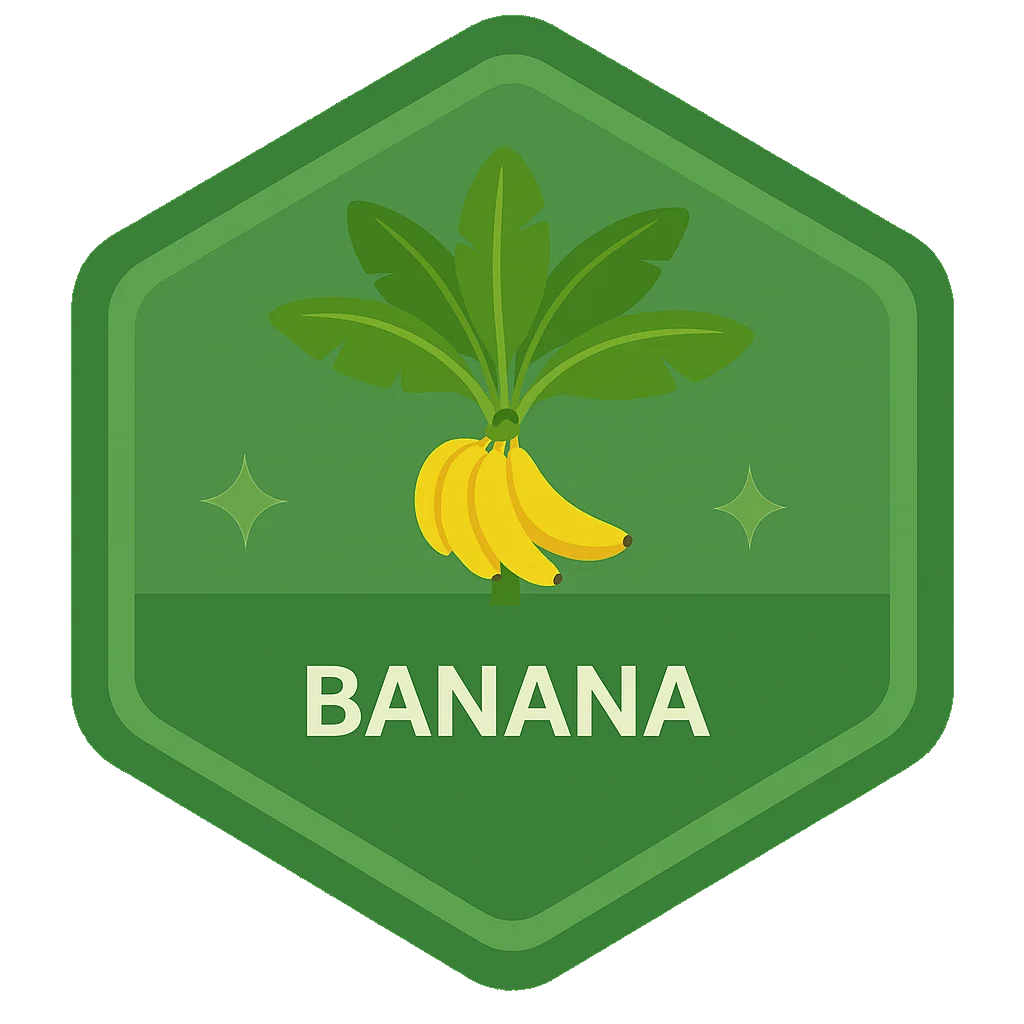 Banana community badge artwork.