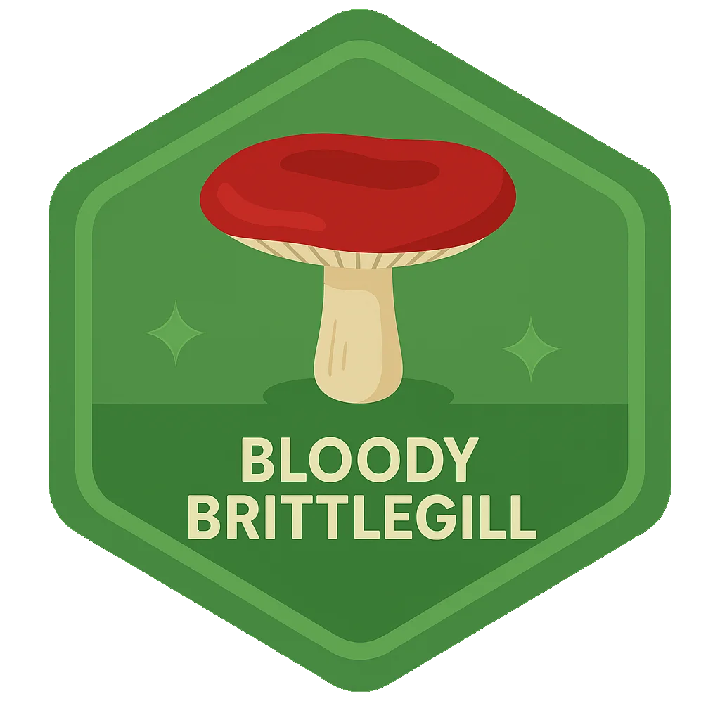 Leafari badge for Bloody Brittlegill
