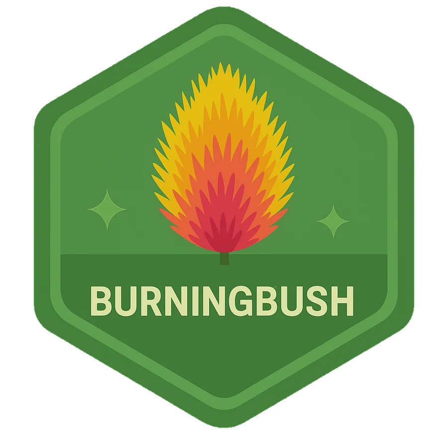 Leafari badge for Burningbush.
