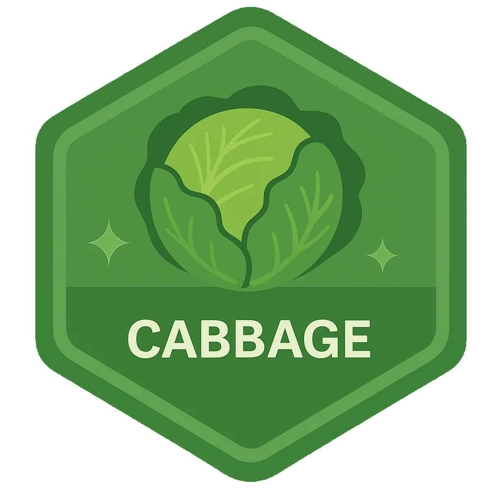 Cabbage community badge artwork.