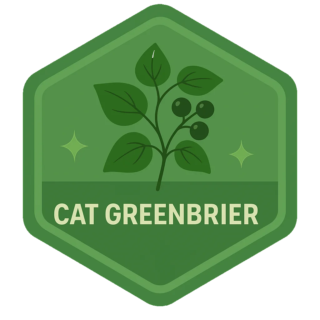 Cat Greenbrier badge art.