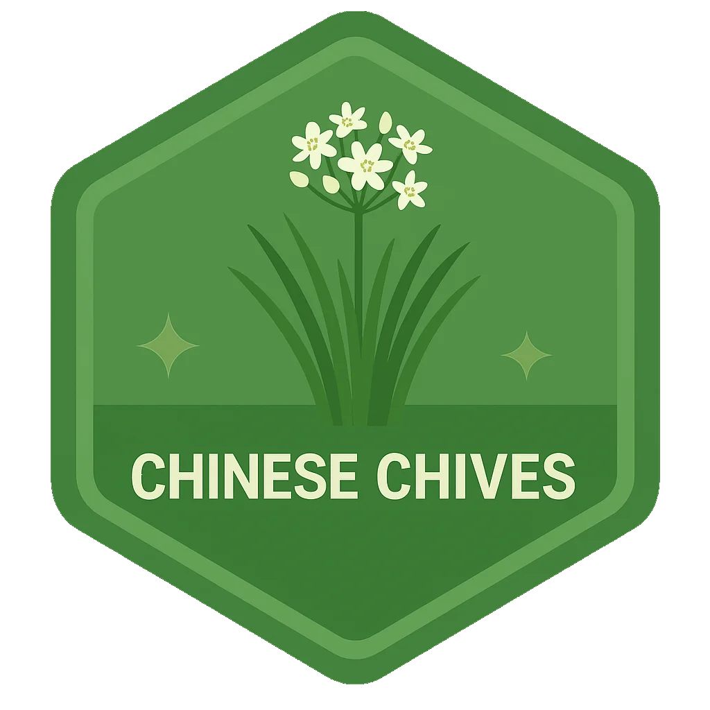 Chinese Chives community badge artwork.