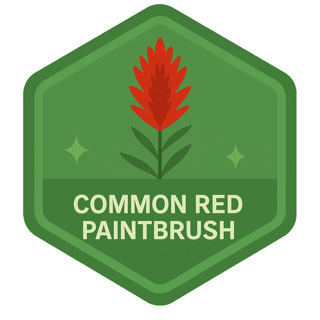 Common Red Paintbrush Leafari badge.