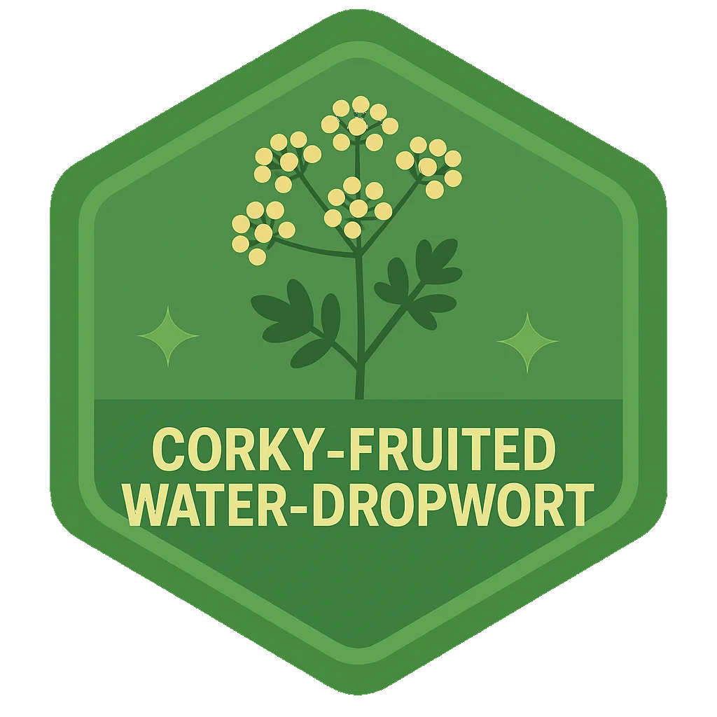 Corky-Fruited Water-Dropwort badge art.