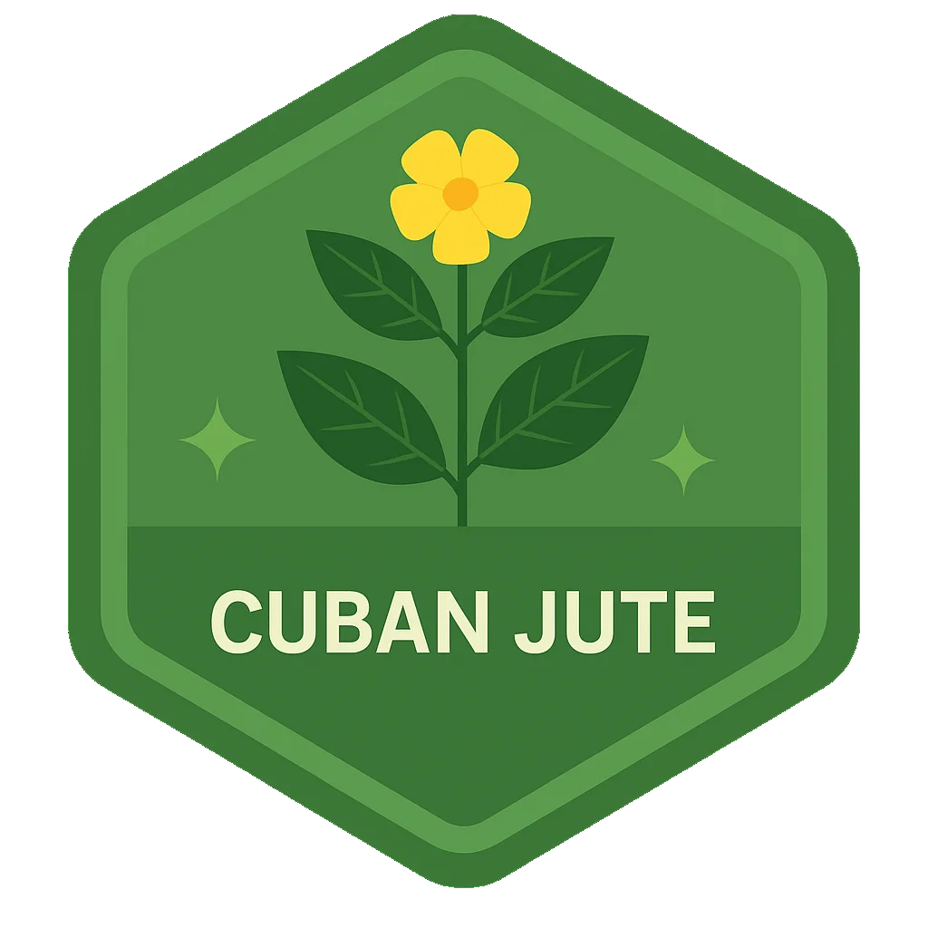 Cuban Jute Leafari badge art.