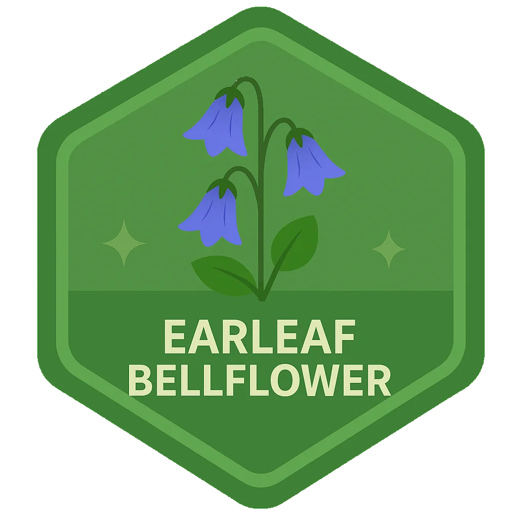 Earleaf Bellflower badge.