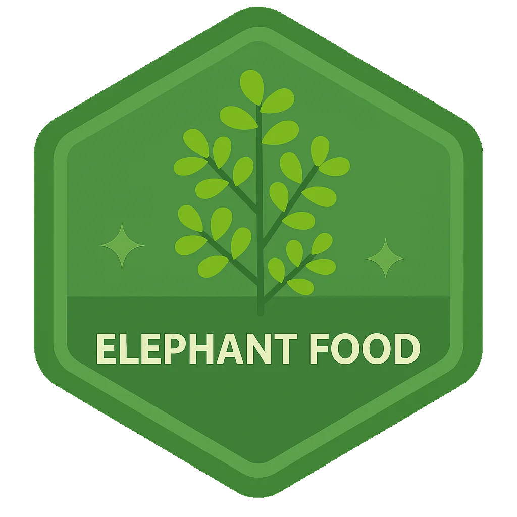 Elephant Food community badge artwork.