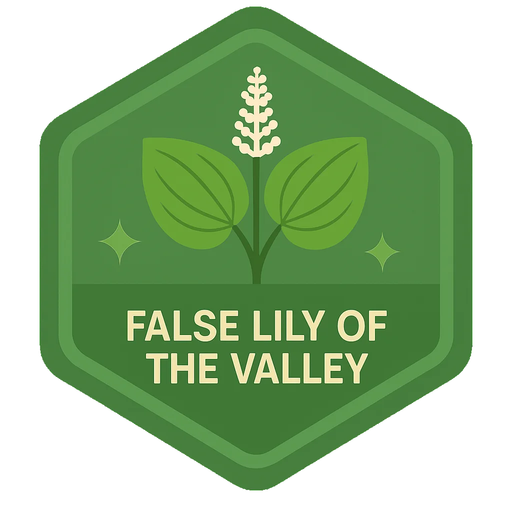 False Lily of the Valley badge.