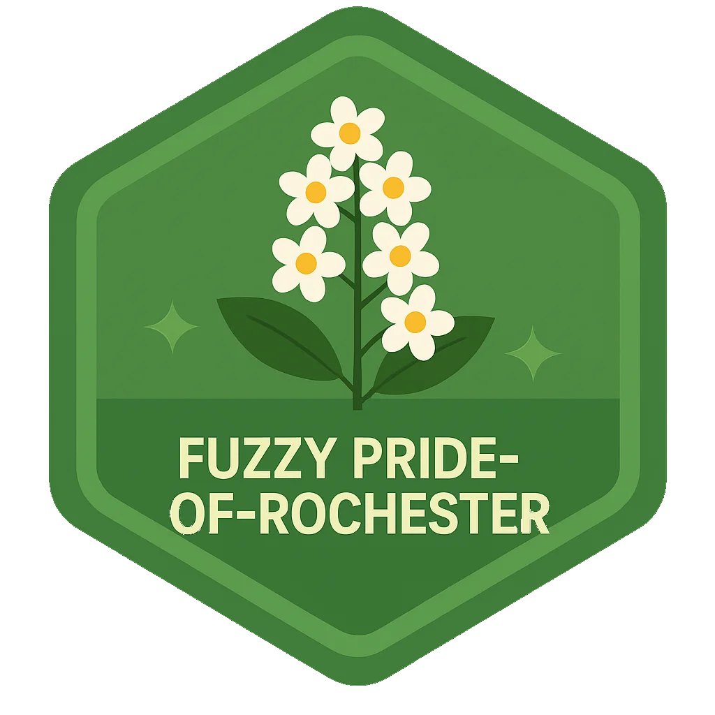 Fuzzy Pride-Of-Rochester community badge artwork.