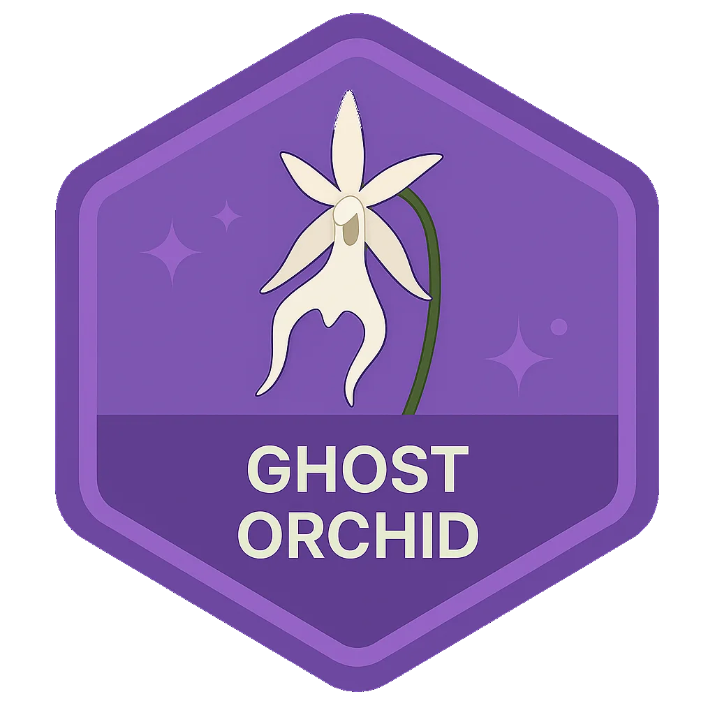 Ghost Orchid community badge artwork.