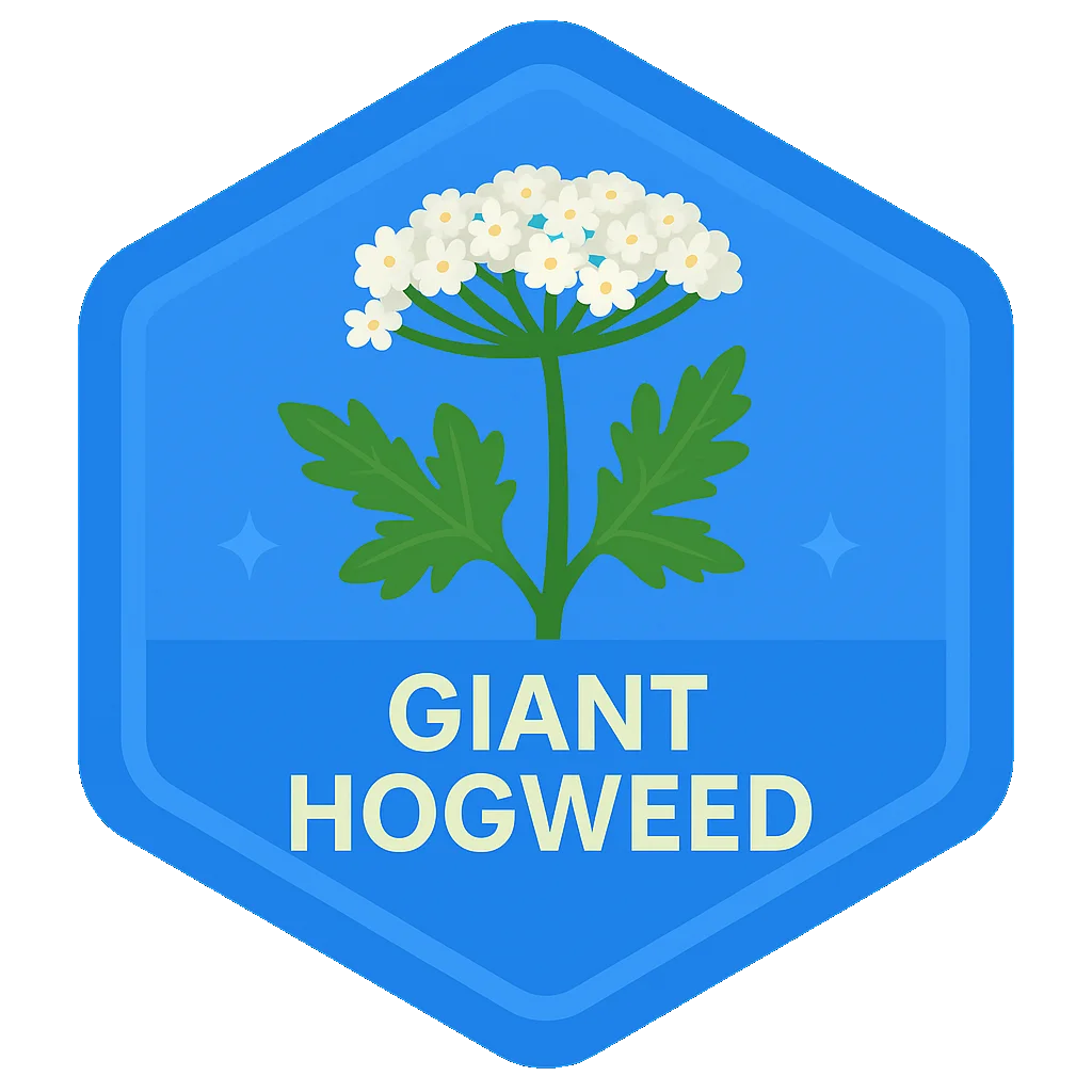 Giant Hogweed community badge artwork.