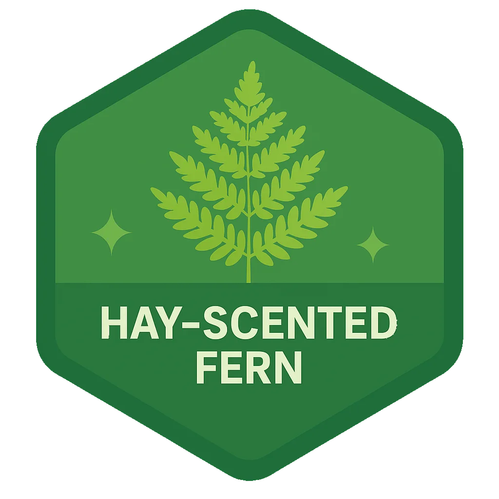 Hay-Scented Fern Leafari discovery badge.