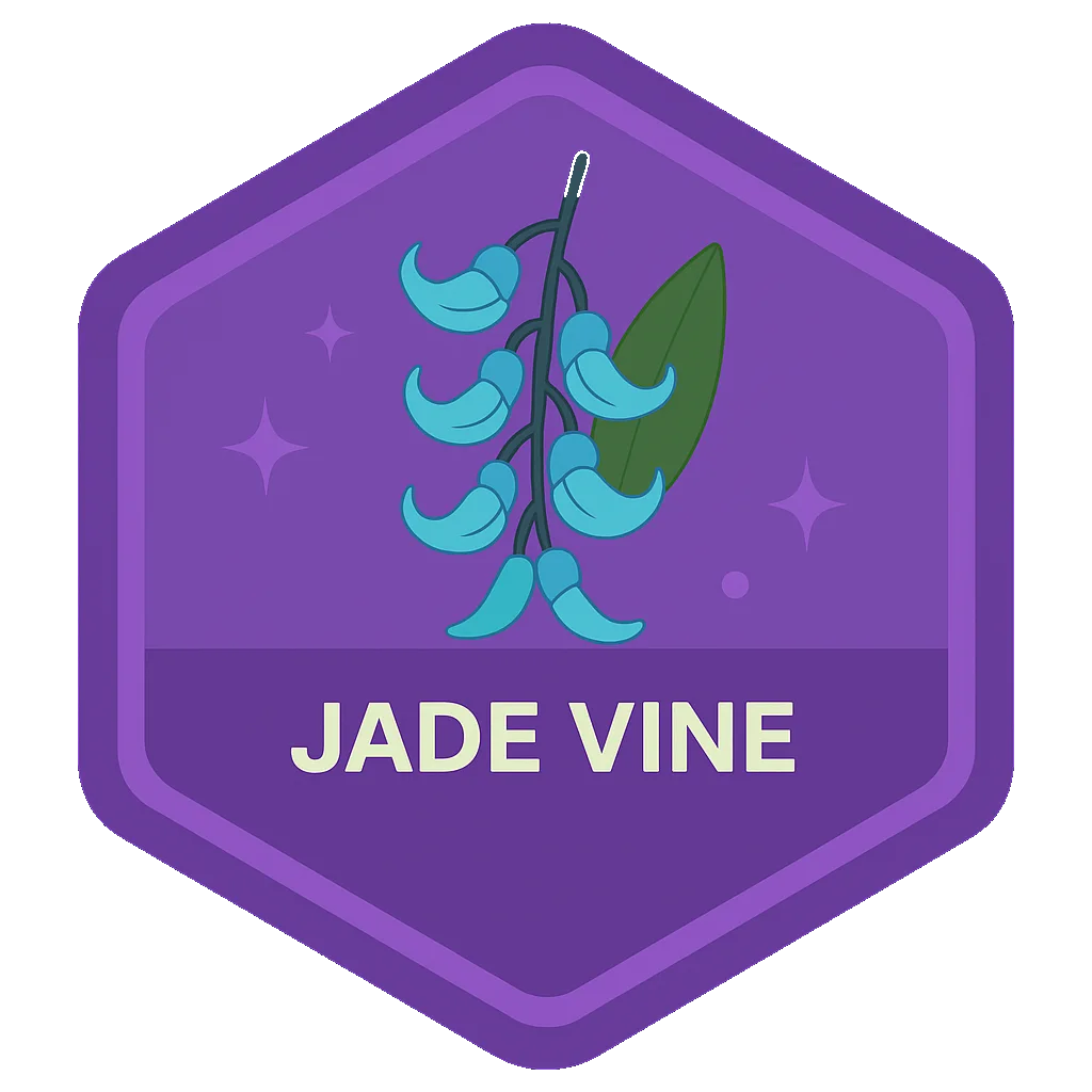 Jade Vine badge art from the app.