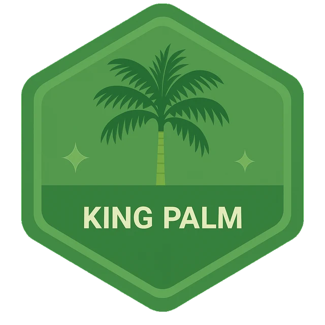 King Palm Leafari discovery badge.