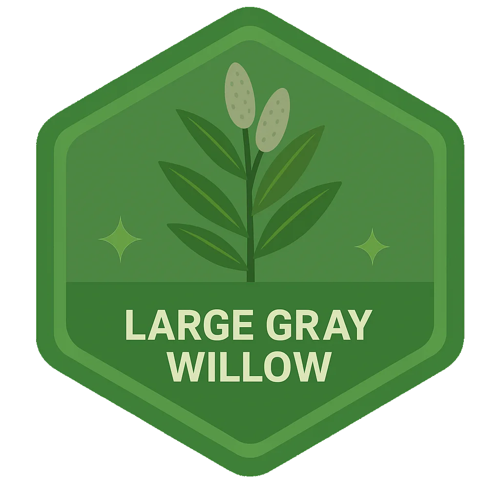 Large Gray Willow community badge artwork.