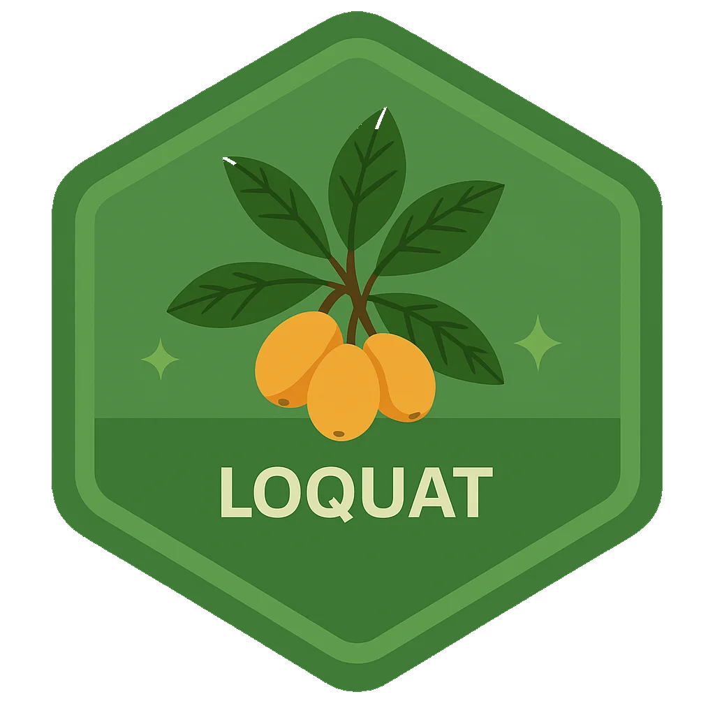 Loquat badge art.