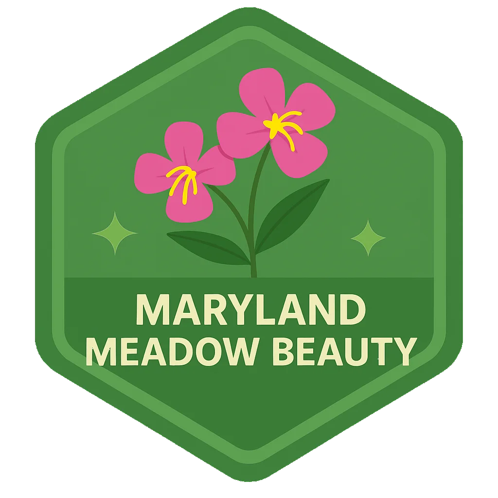 Maryland Meadow Beauty badge.
