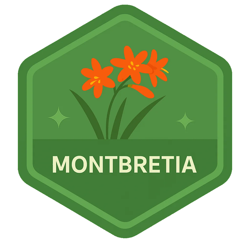 Montbretia community badge artwork.