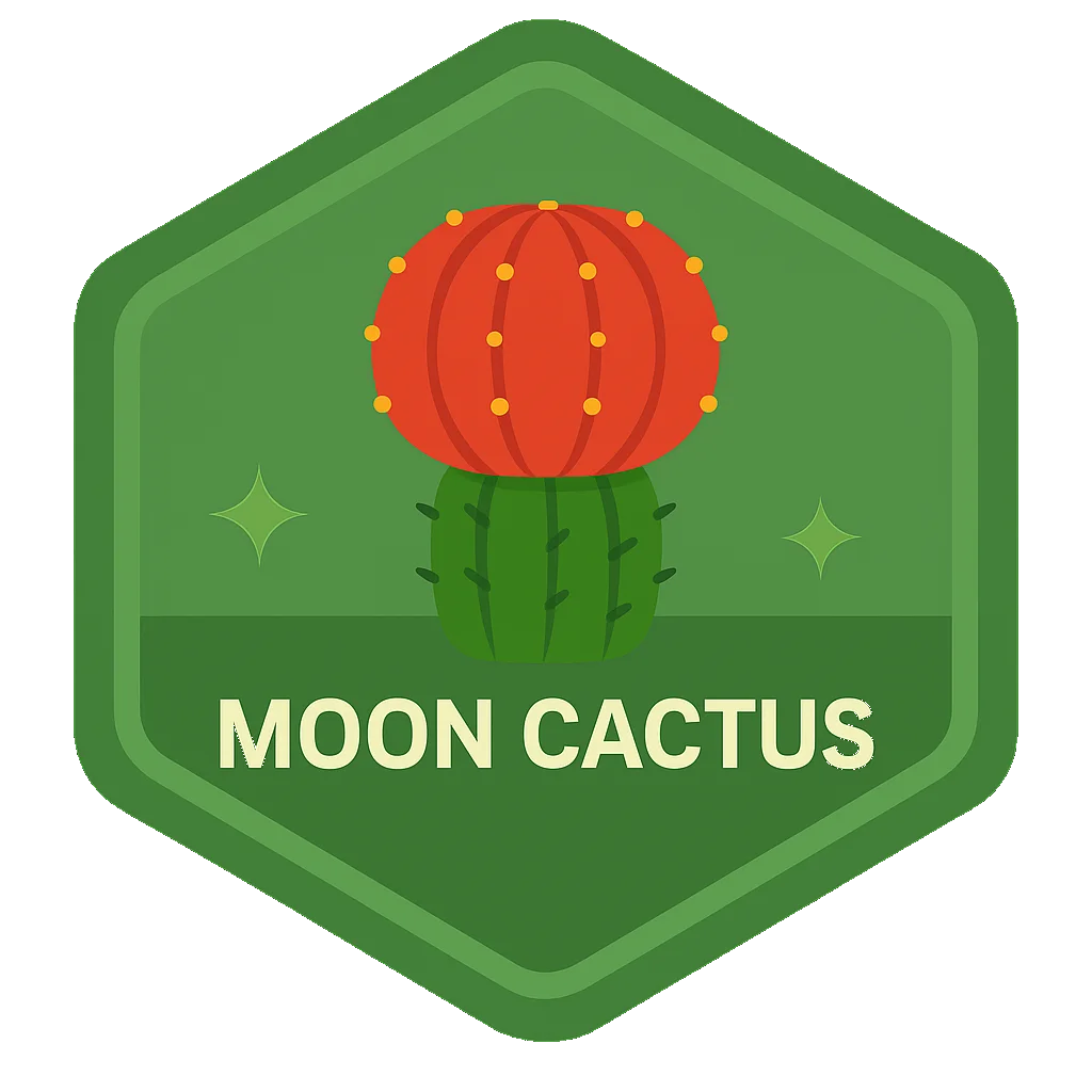 Leafari badge for Moon Cactus.