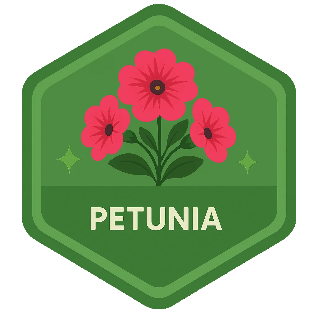 Petunia Leafari badge.