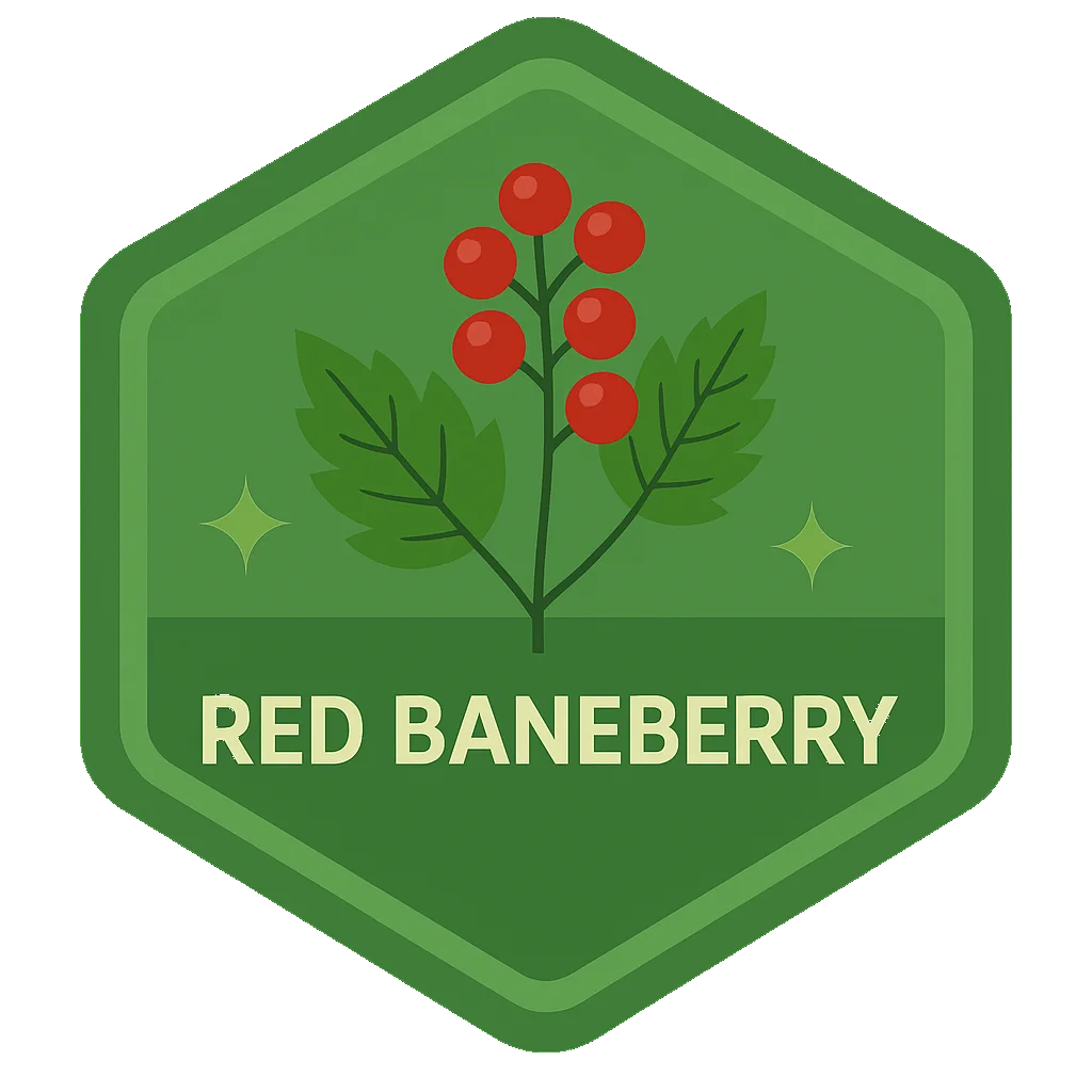 Red Baneberry community badge artwork.