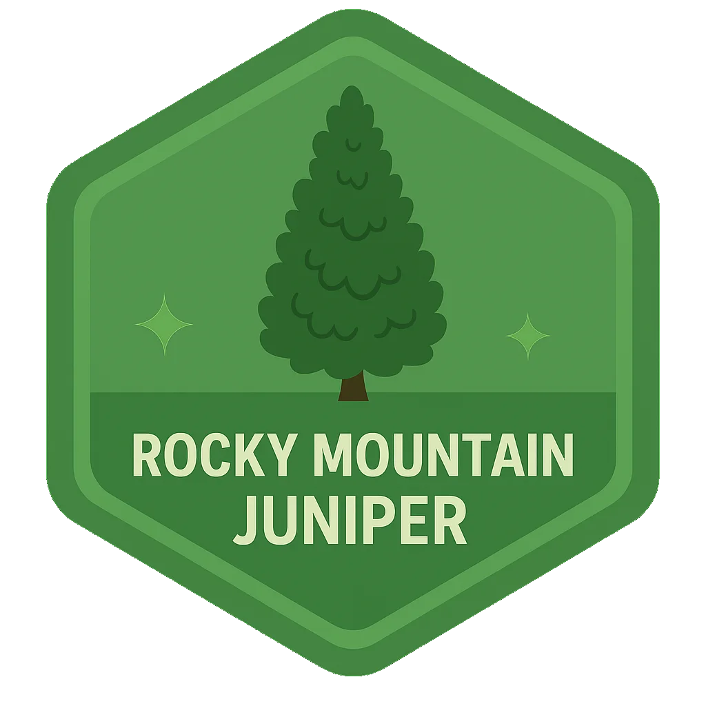 Rocky Mountain Juniper community badge artwork.