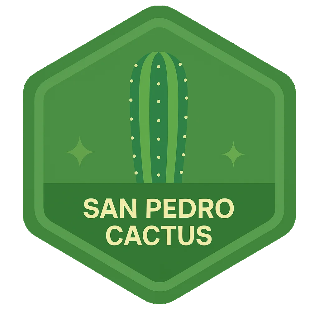 San Pedro Cactus Leafari discovery badge.