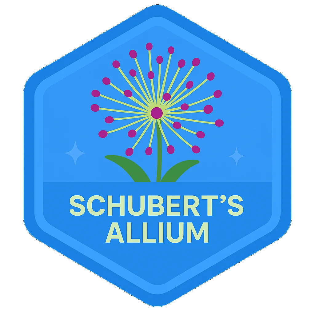 Schubert's Allium badge.