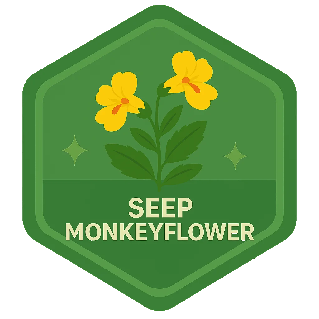 Seep Monkeyflower badge.