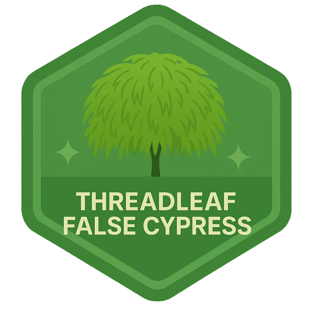 Threadleaf False Cypress badge.