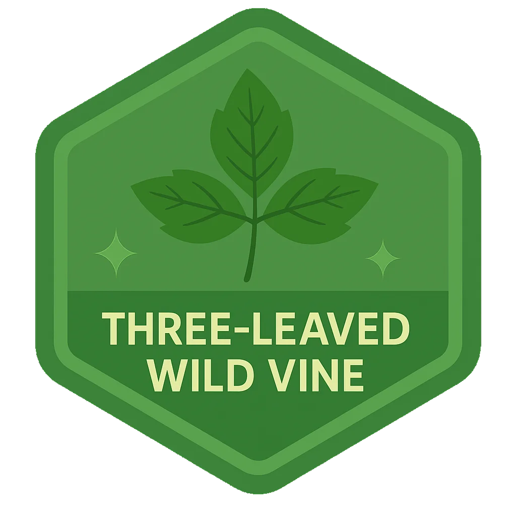 Three-Leaved Wild Vine community badge artwork.