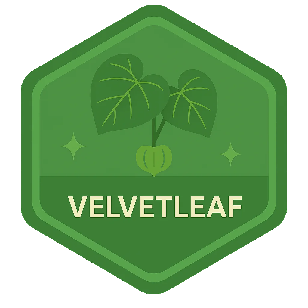 Velvetleaf community badge artwork.