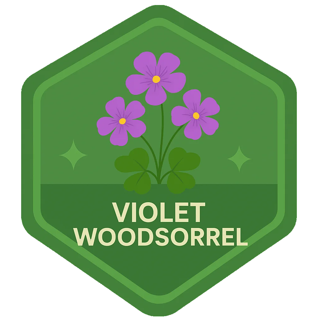 Violet Woodsorrel community badge art.