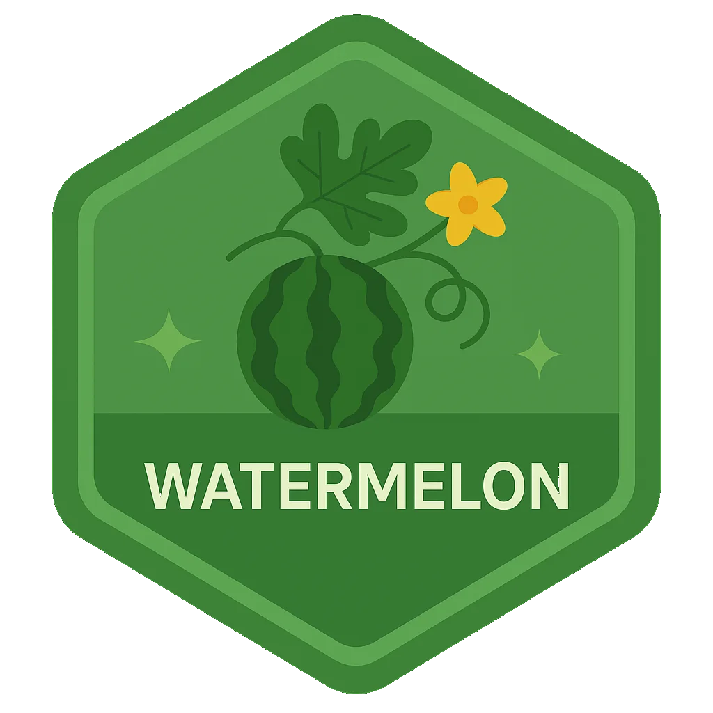 Watermelon community badge artwork.