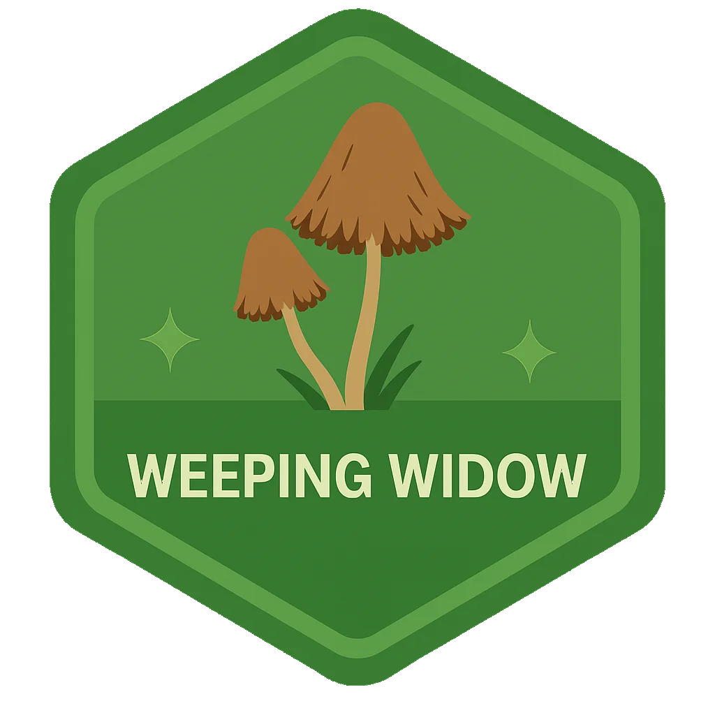Leafari badge for Weeping Widow.