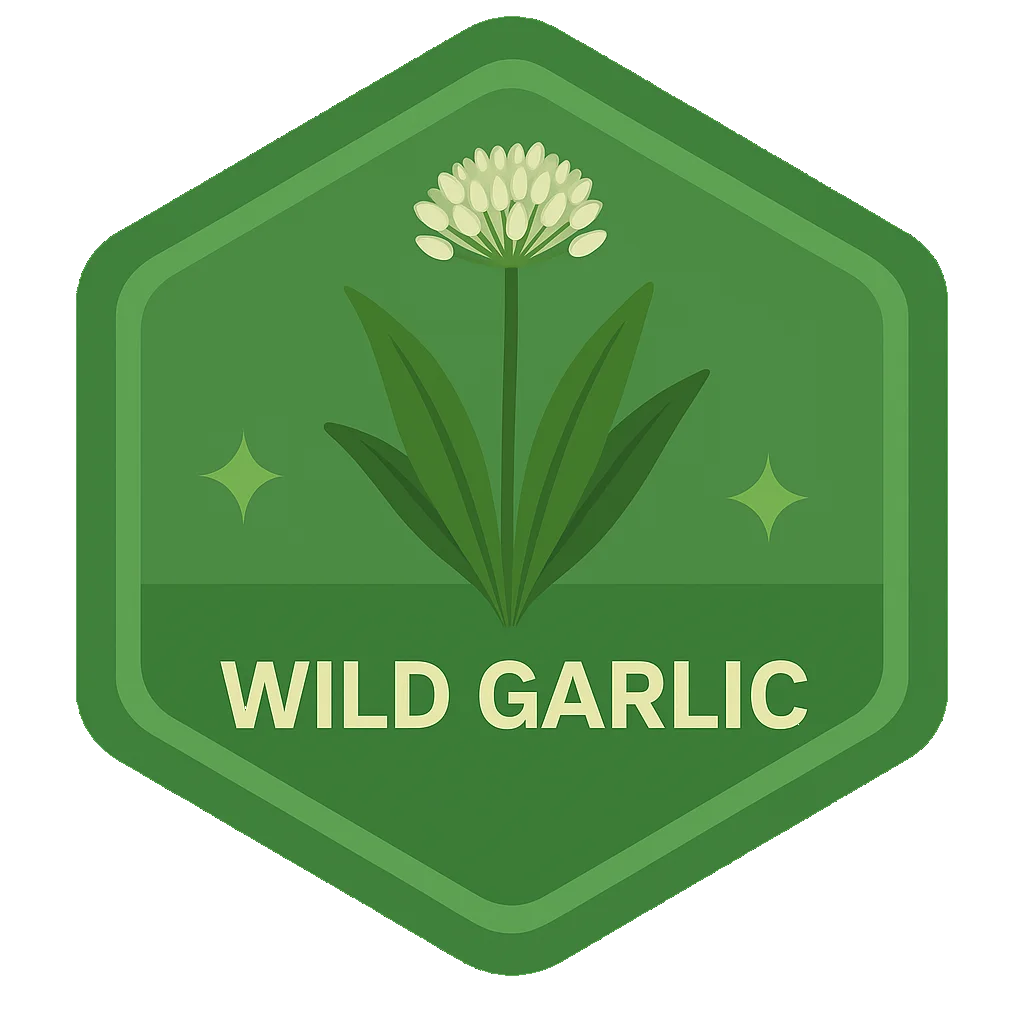 Wild Garlic community badge artwork.