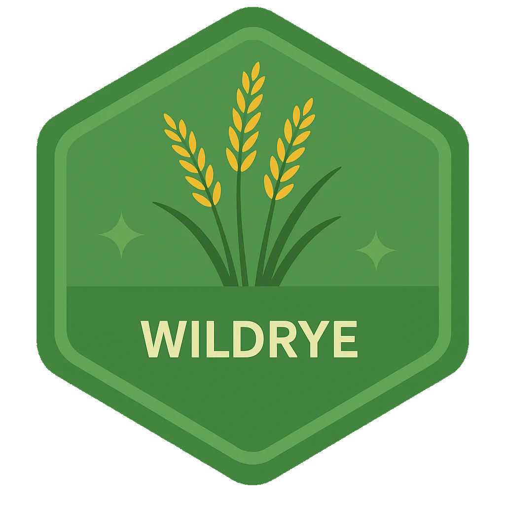 Wildrye community badge artwork.