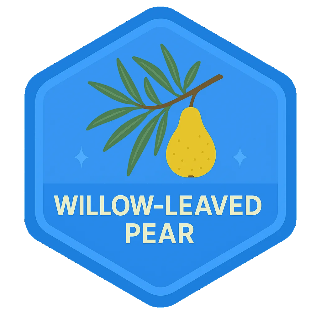 Willow-Leaved Pear community badge artwork.