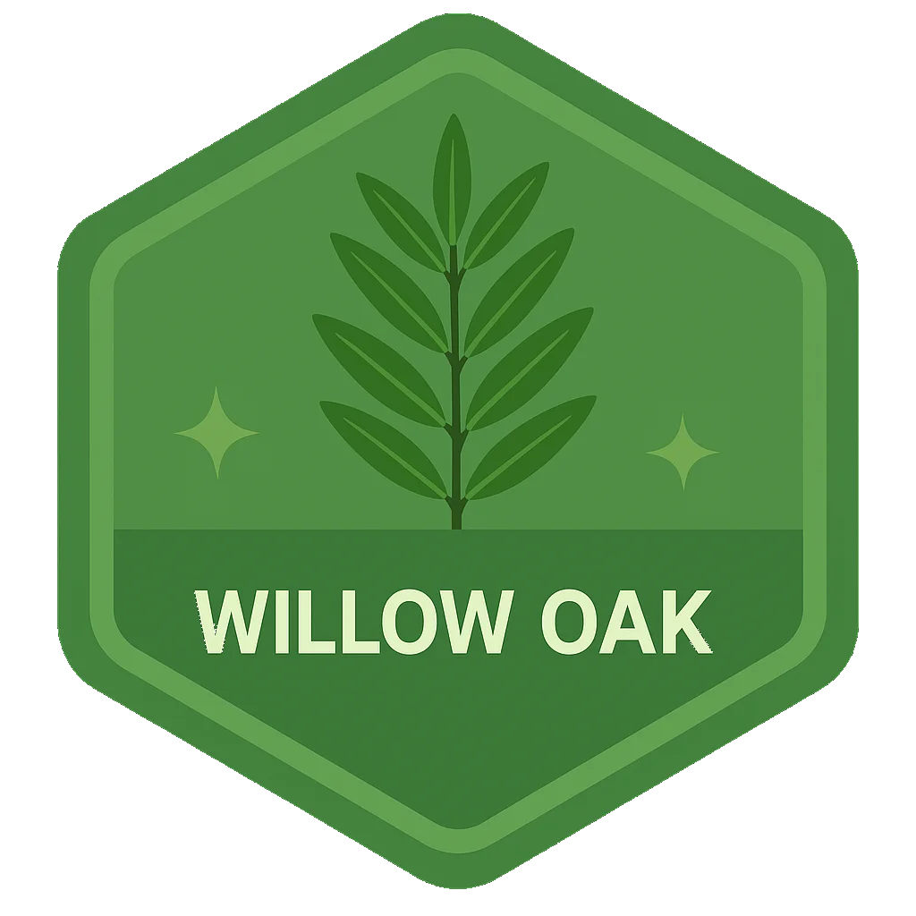 Willow Oak badge.