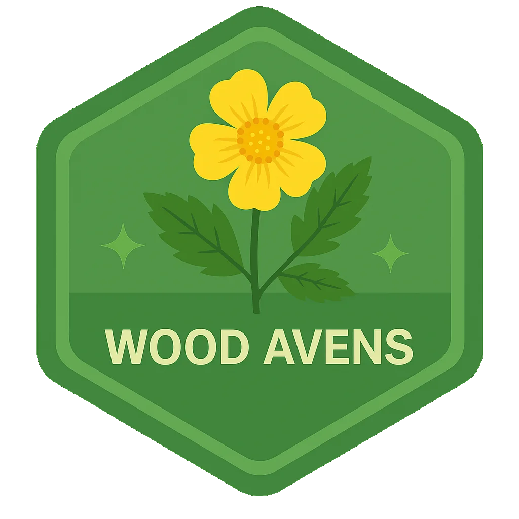 Wood Avens badge.