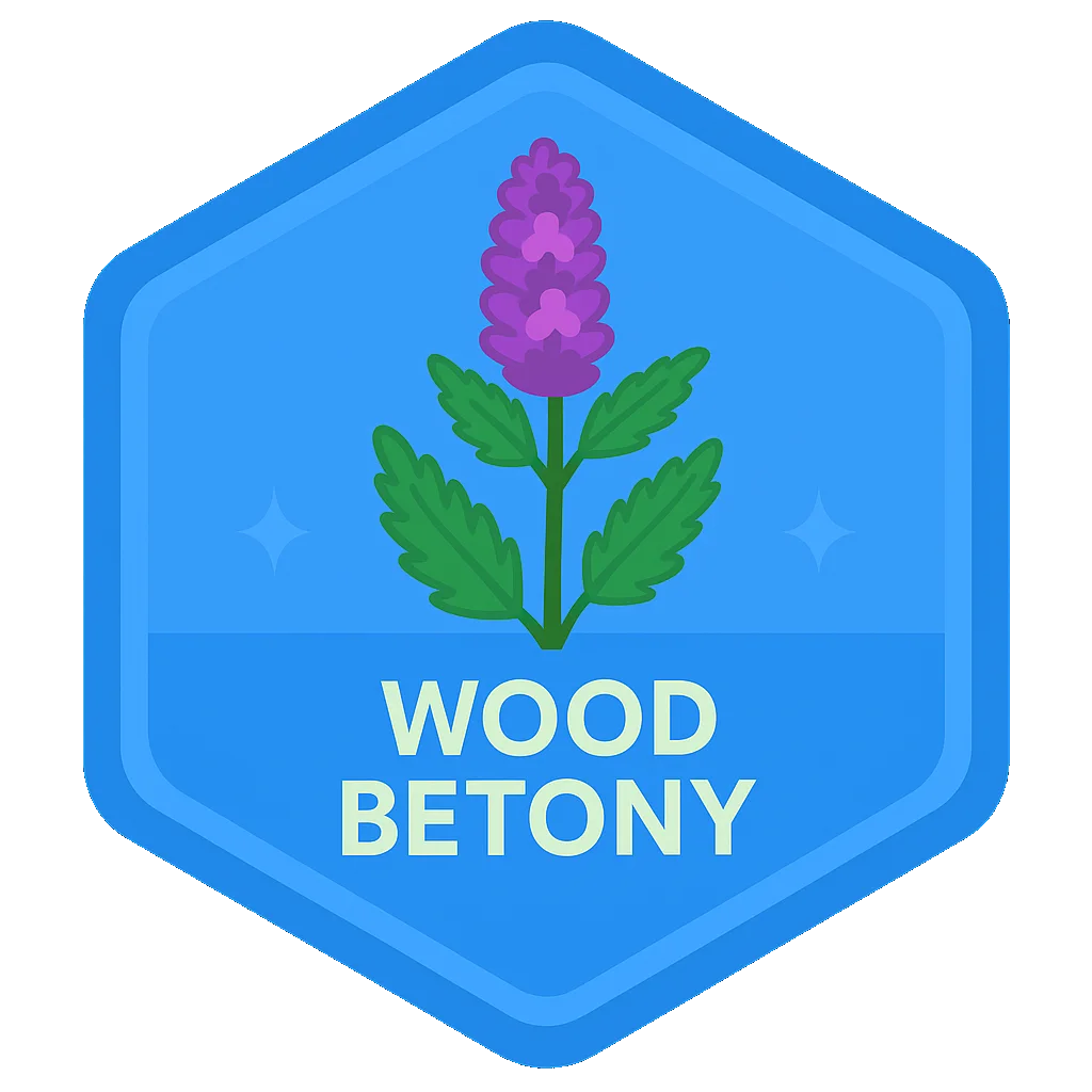 Wood Betony badge art from the app.
