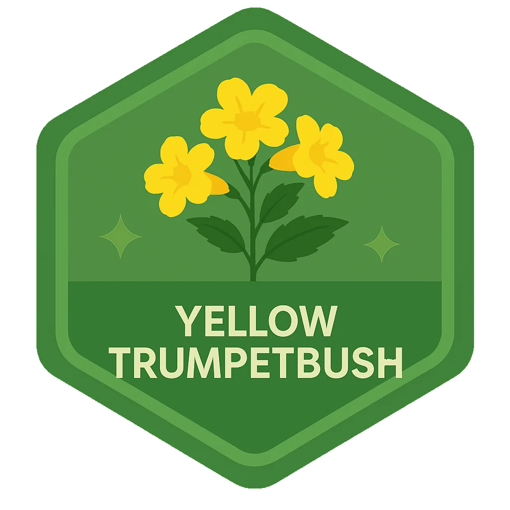 Leafari badge for Yellow Trumpetbush.