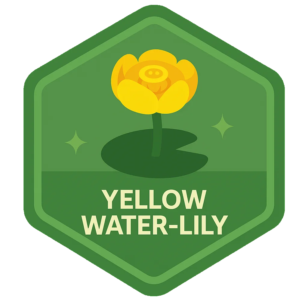 Yellow Water-Lily community badge artwork.