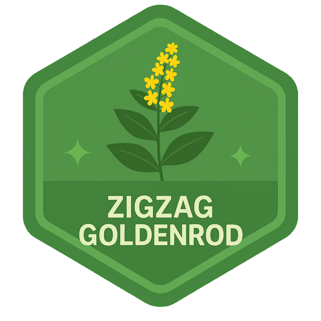 Zigzag Goldenrod badge.